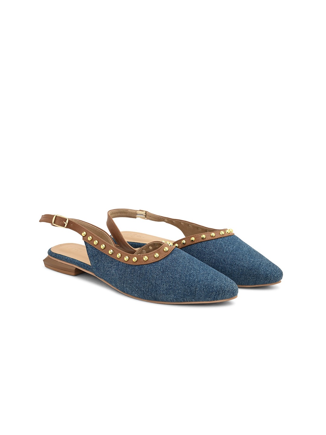 

Hydes N Hues Embellished Mules, Blue