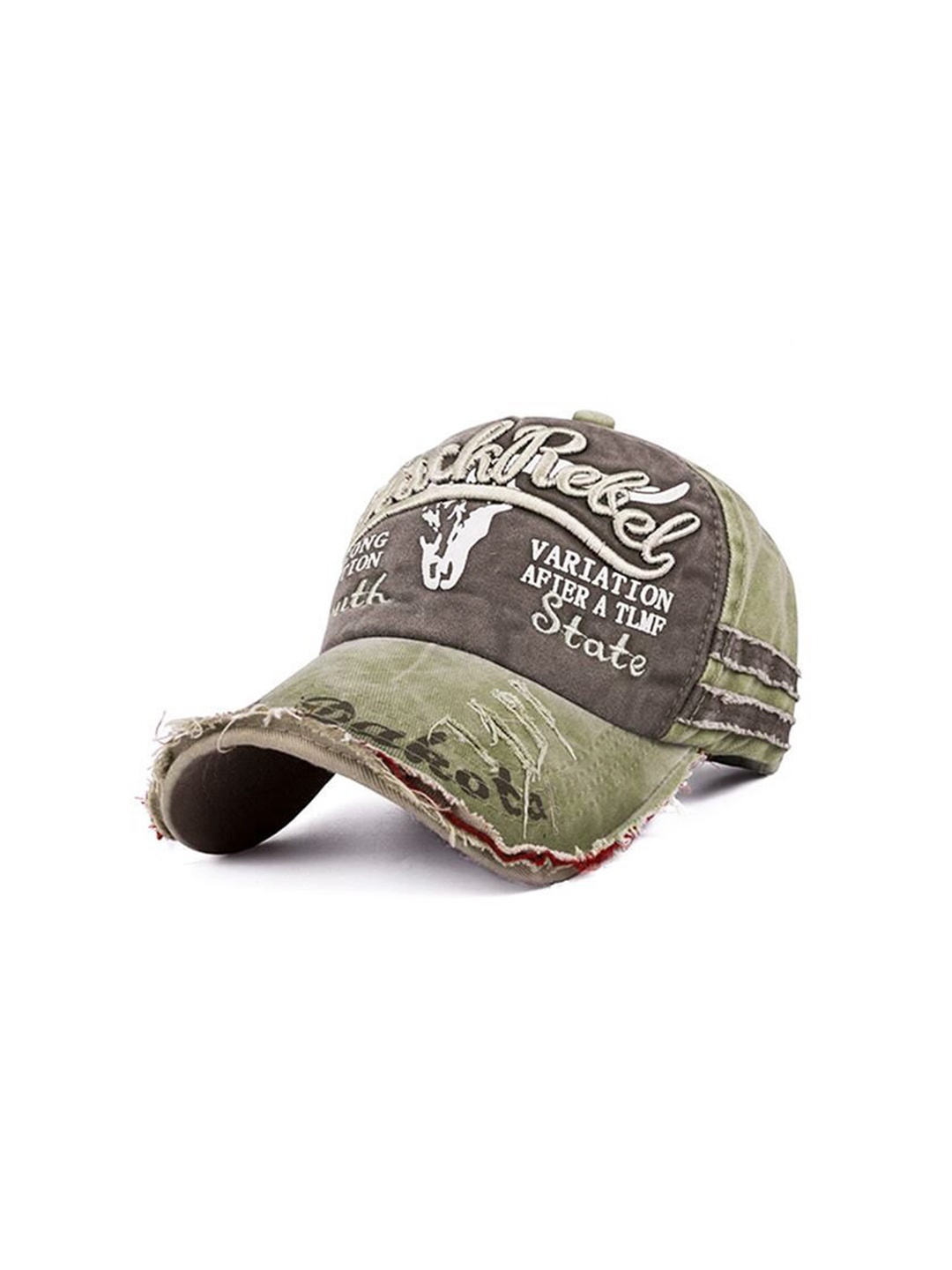 

Alexvyan Men Embroidered UV Protection Pure Cotton Baseball Cap, Green