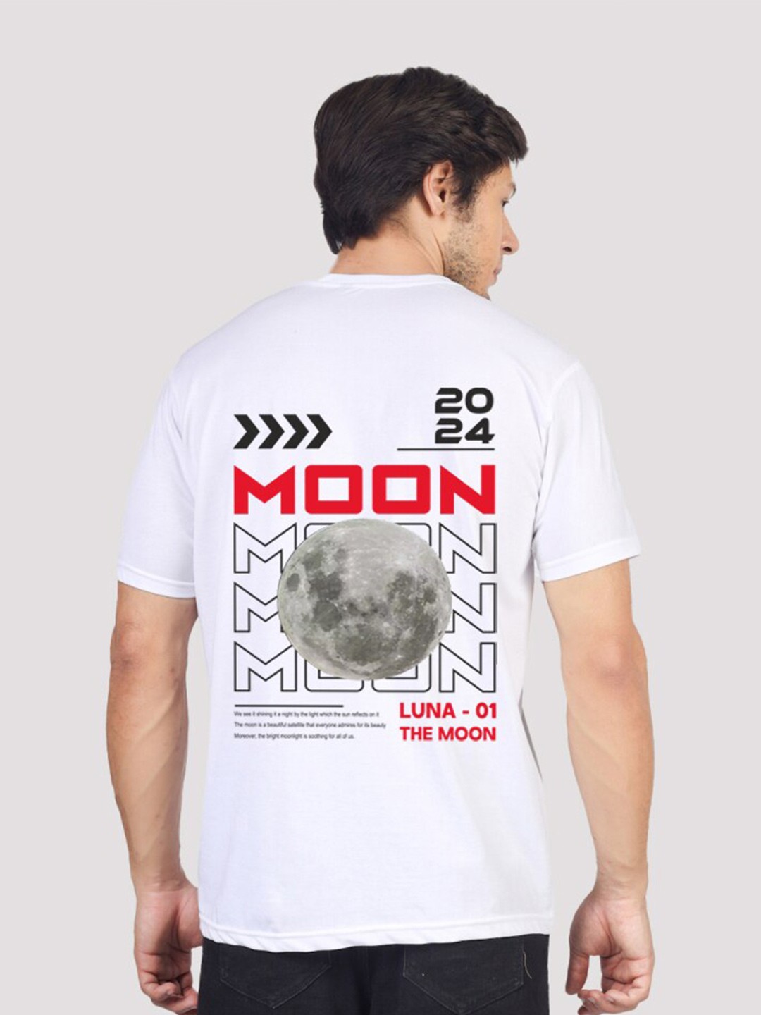 

Greylongg Typography Printed T-shirt, White