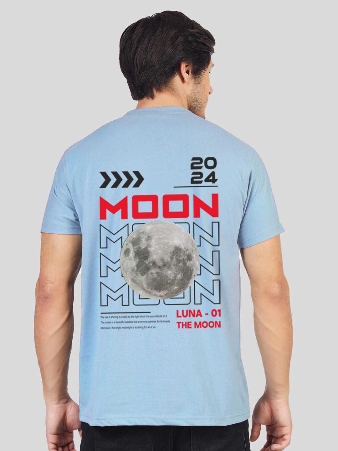 

Greylongg Typography Printed T-shirt, Blue