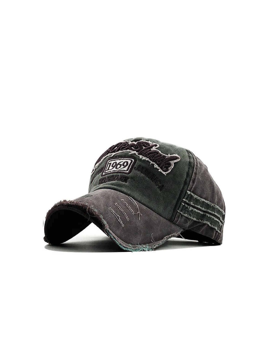 

Alexvyan Men Embroidered UV Protection Pure Cotton Baseball Cap, Green