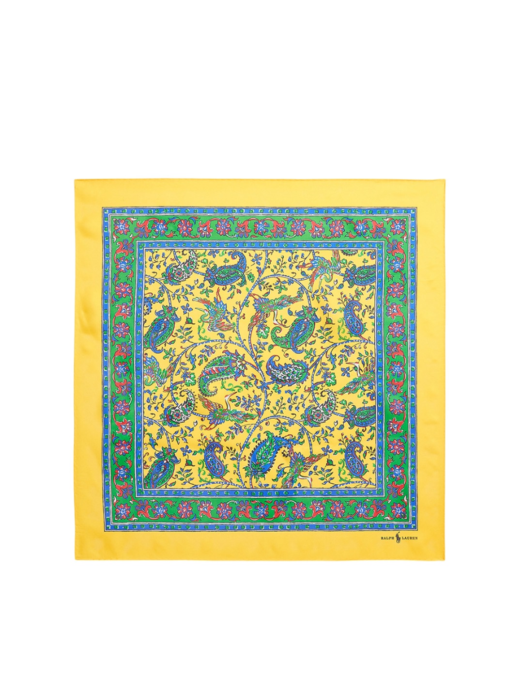 

Polo Ralph Lauren Paisley Printed Silk Pocket Squares, Yellow