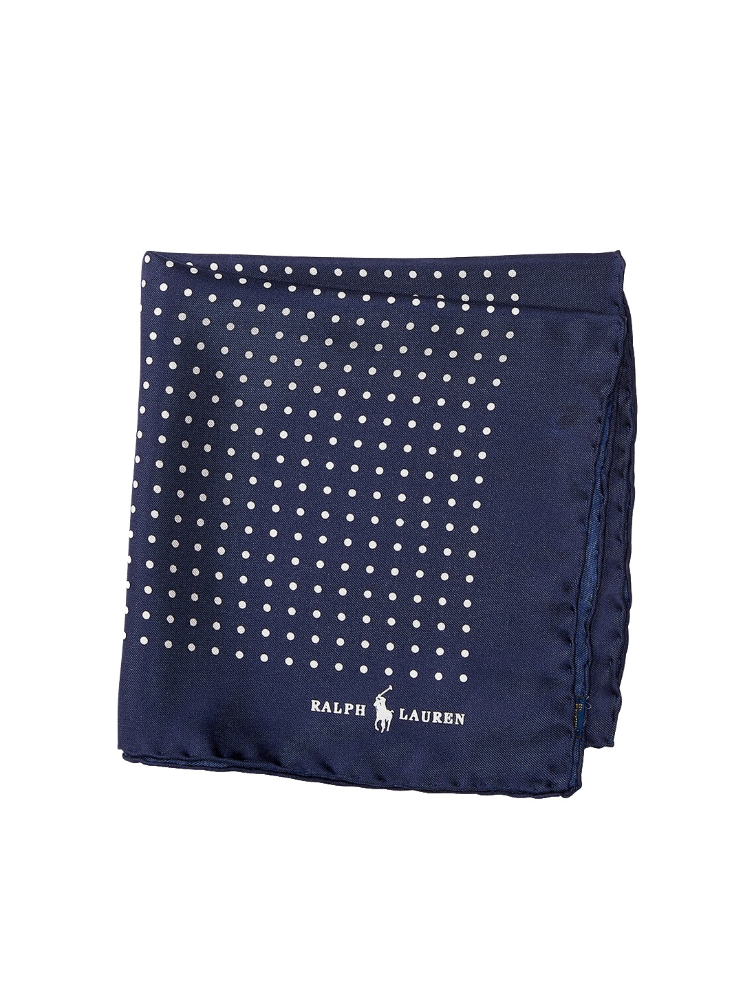 

Polo Ralph Lauren Polka Dot Printed Silk Pocket Squares, Navy blue