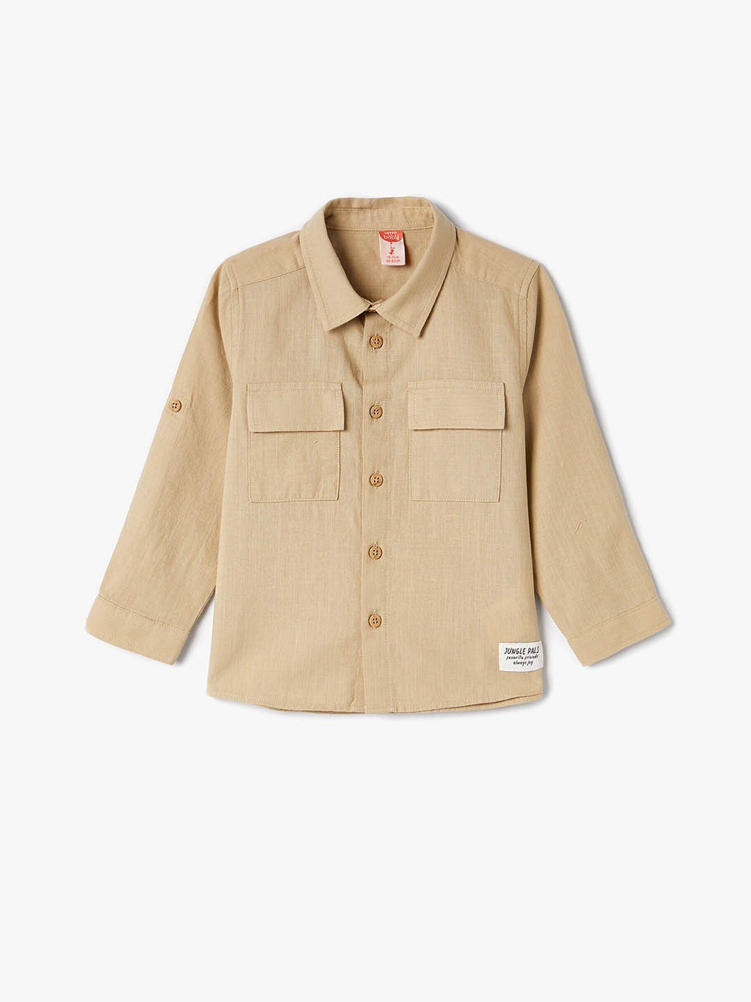 

Koton Boys Pure Cotton Casual Shirt, Khaki