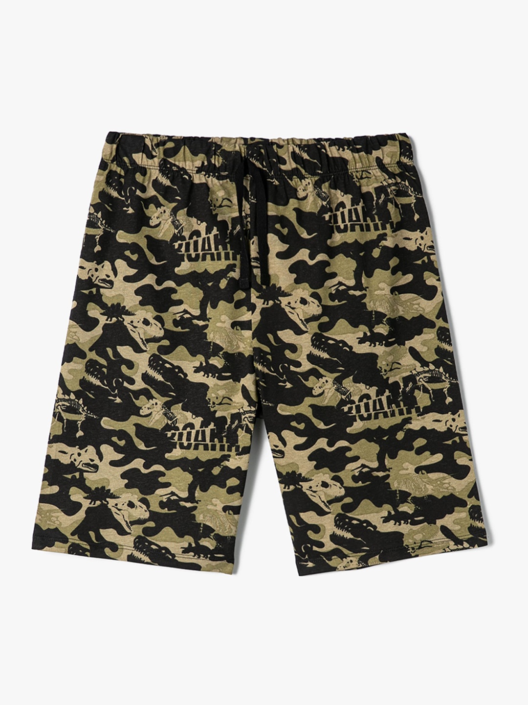 

Koton Boys Camouflage Printed Pure Cotton Shorts, Khaki