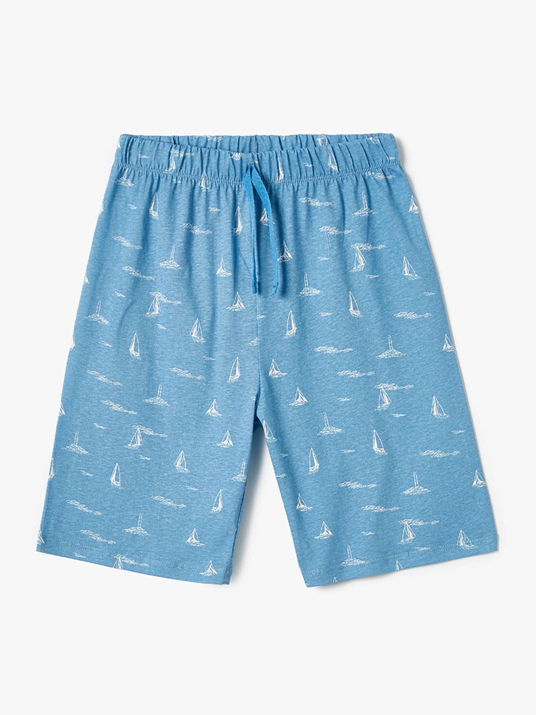 

Koton Boys Conversational Printed Pure Cotton Shorts, Blue