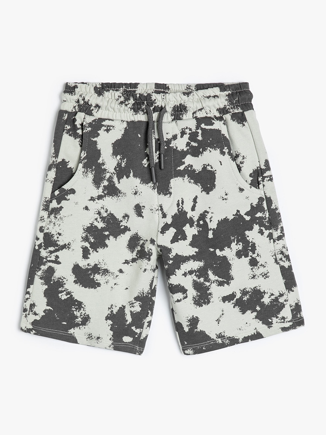 

Koton Boys Abstract Printed Cotton Regular Shorts, Grey