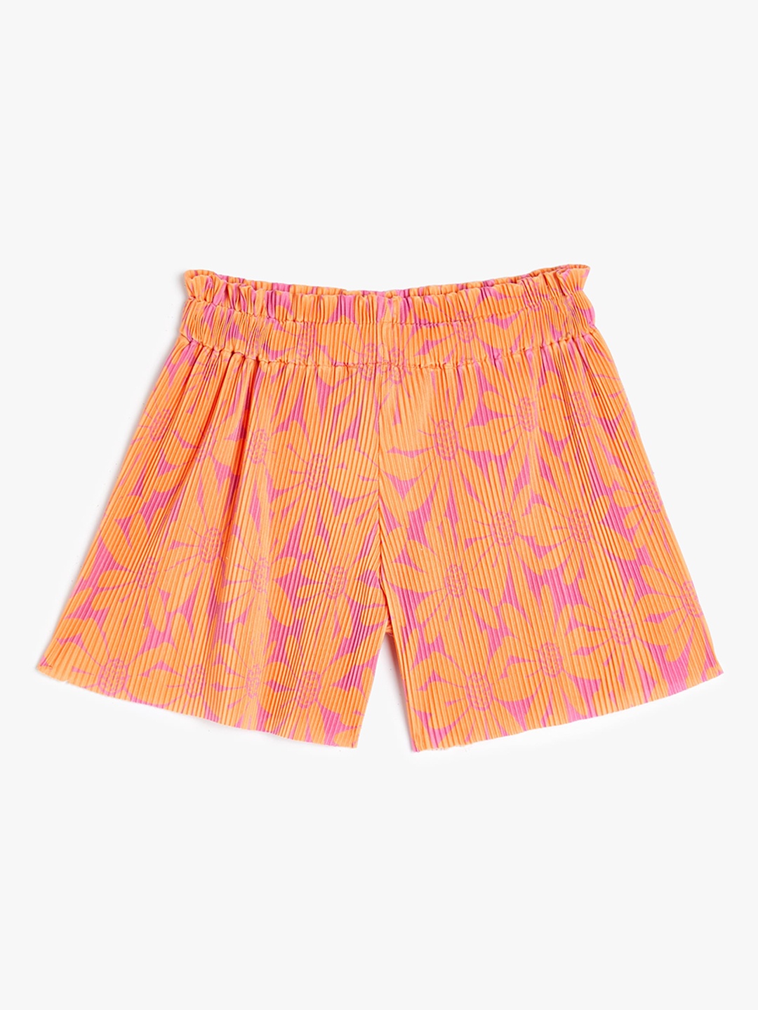 

Koton Girls Mid-Rise Floral Printed Shorts, Pink