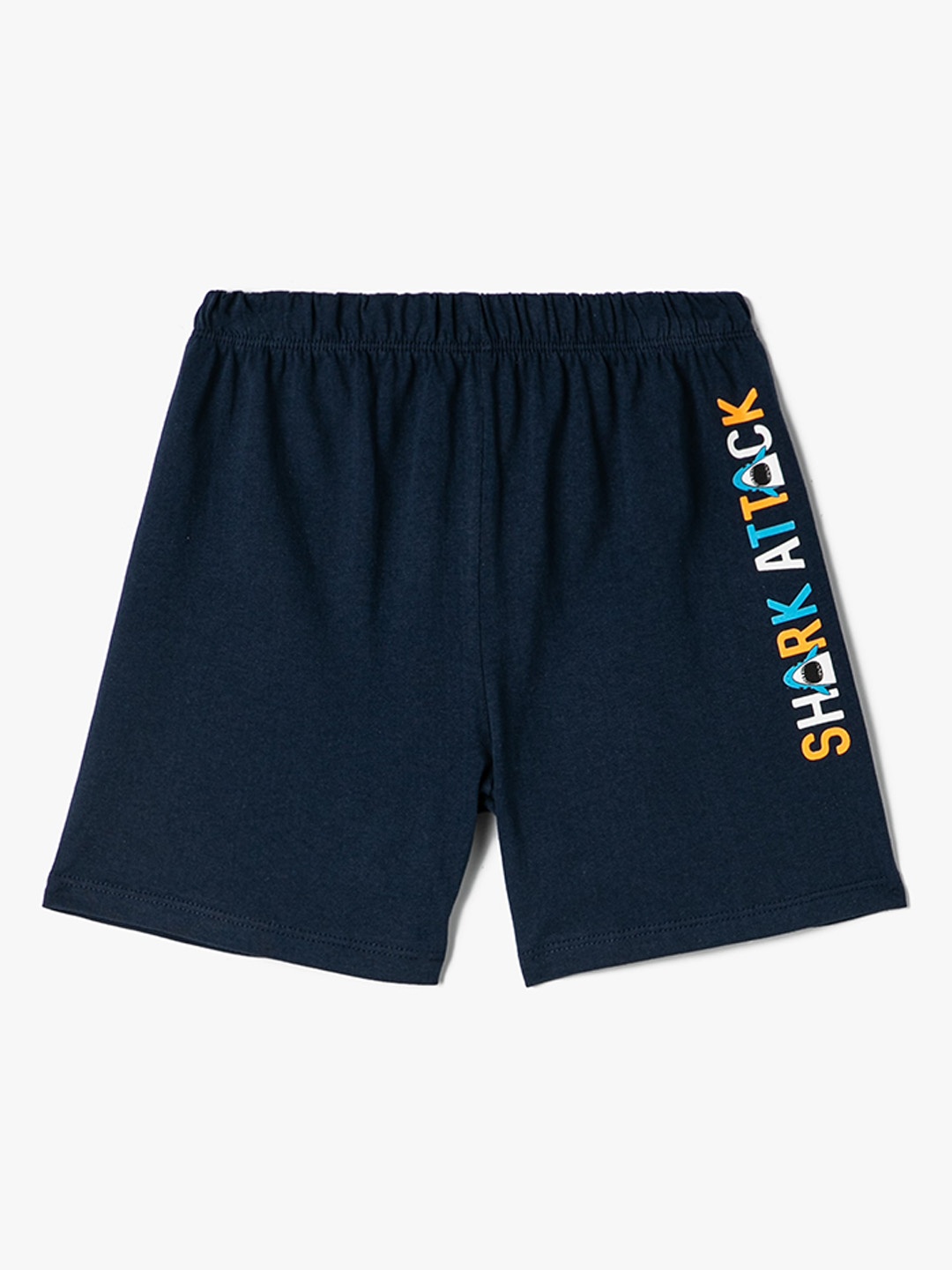 

Koton Boys Mid-Rise Pure Cotton Shorts, Navy blue
