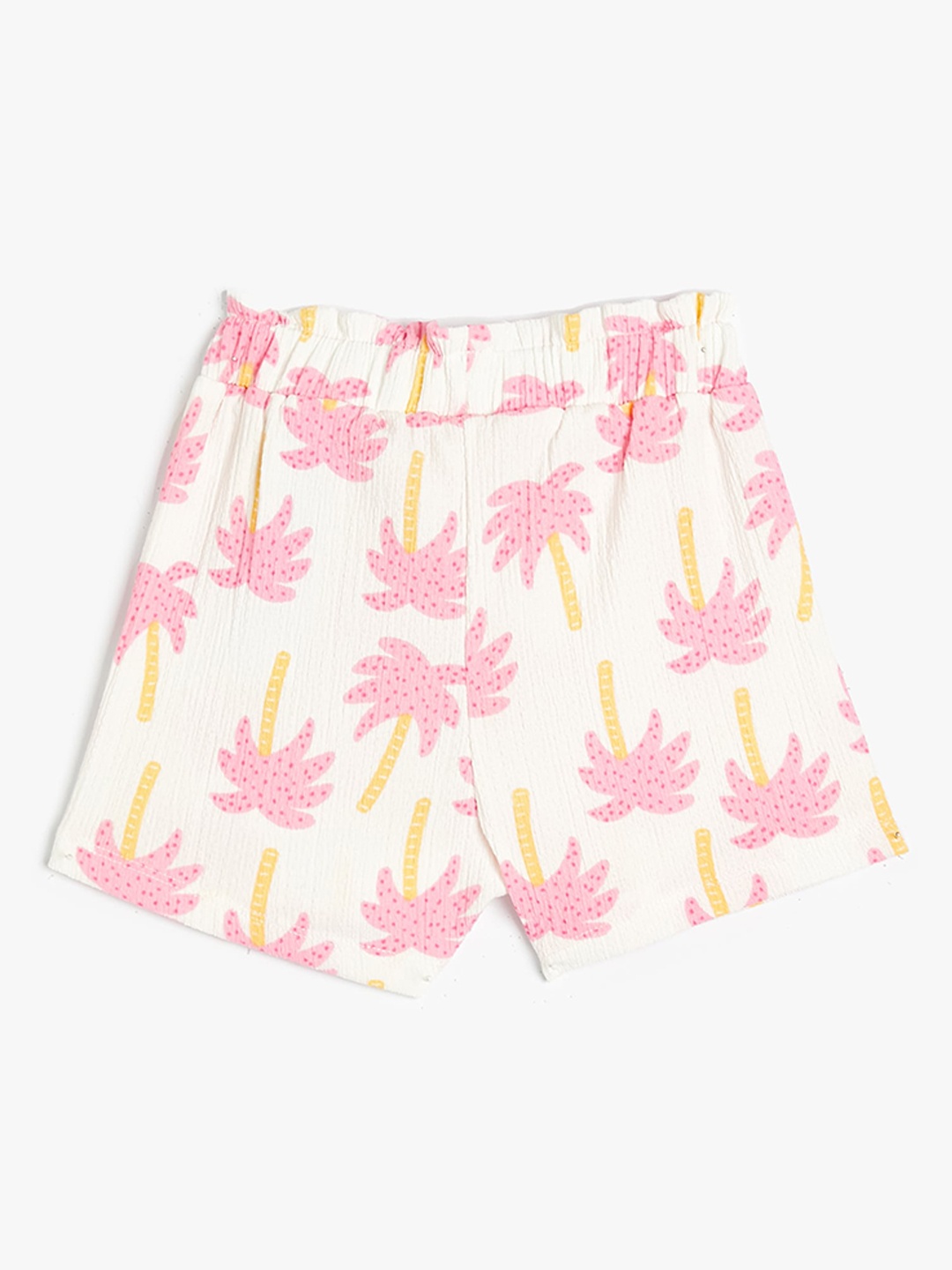 

Koton Girls Mid-Rise Floral Printed Shorts, Off white