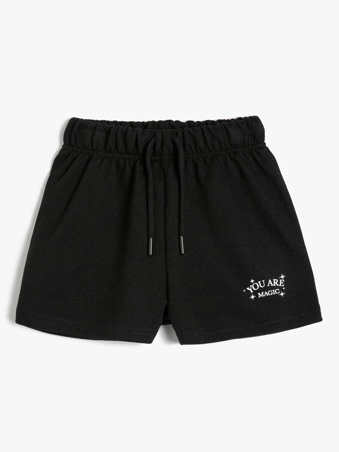 

Koton Girls Mid-Rise Knitted Shorts, Black