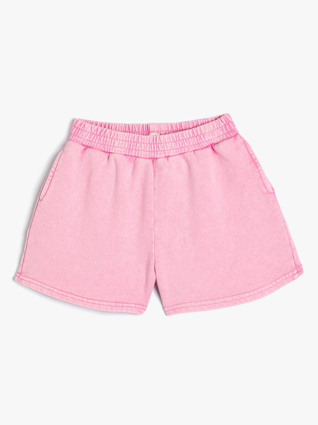 

Koton Girls Mid-Rise Knitted Shorts, Pink