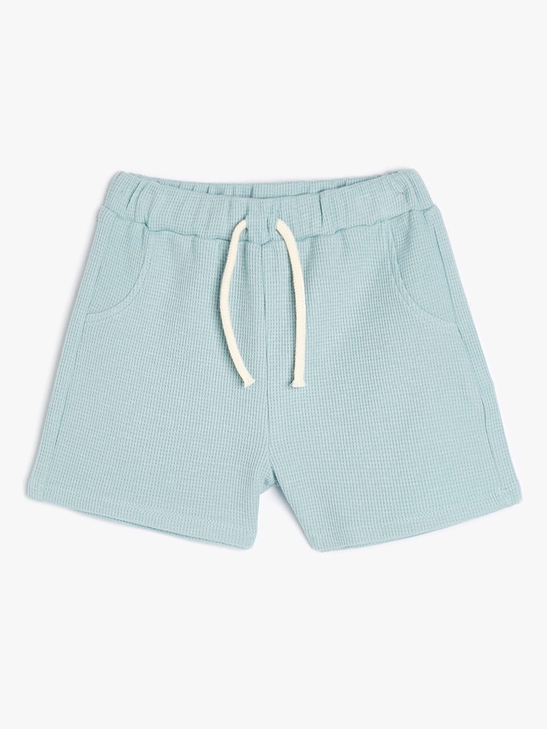 

Koton Boys Self Design Mid-Rise Pure Cotton Shorts, Green
