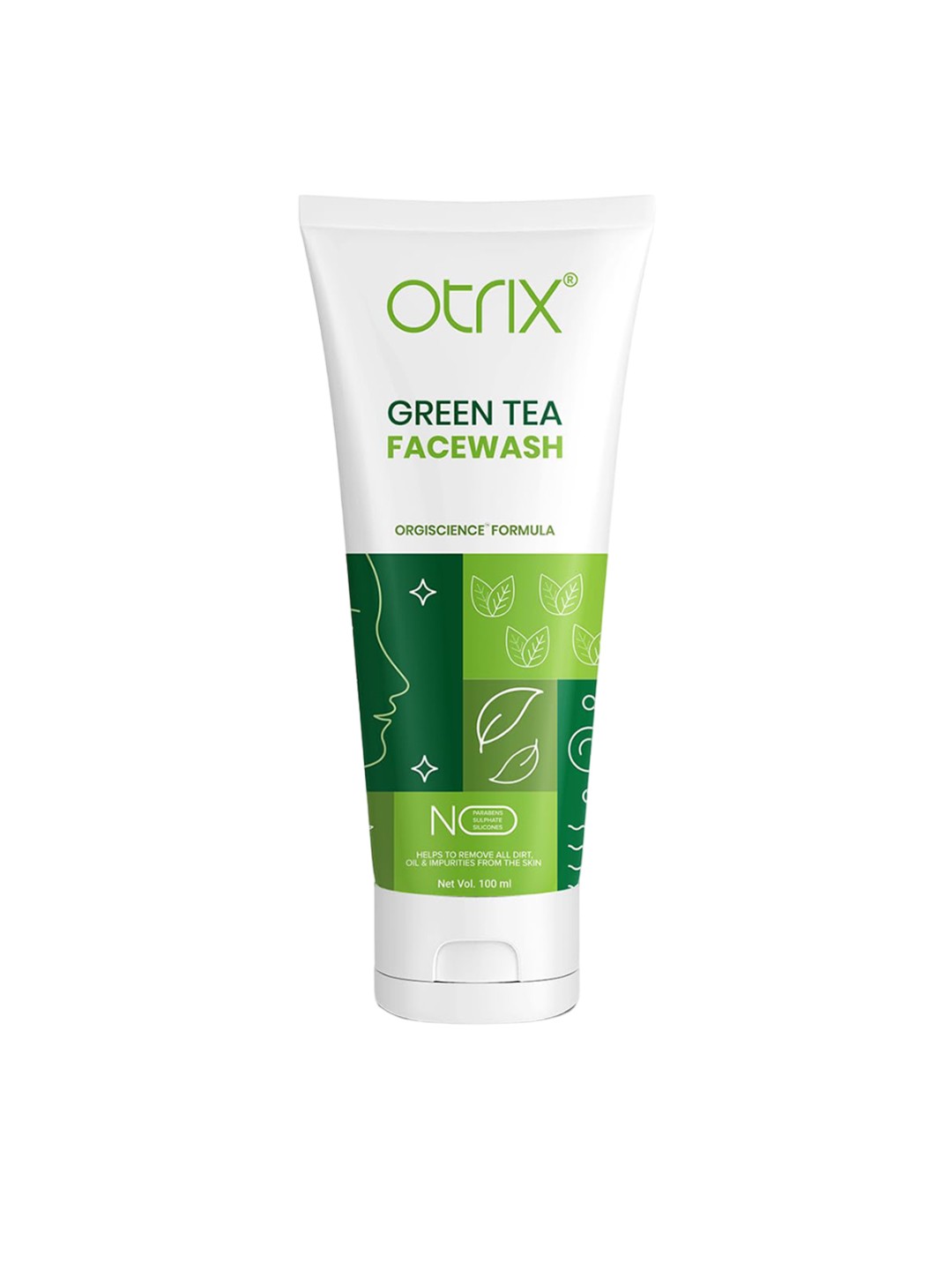 

Otrix Green Tea Face Wash for Pigmentation - 100ml, White