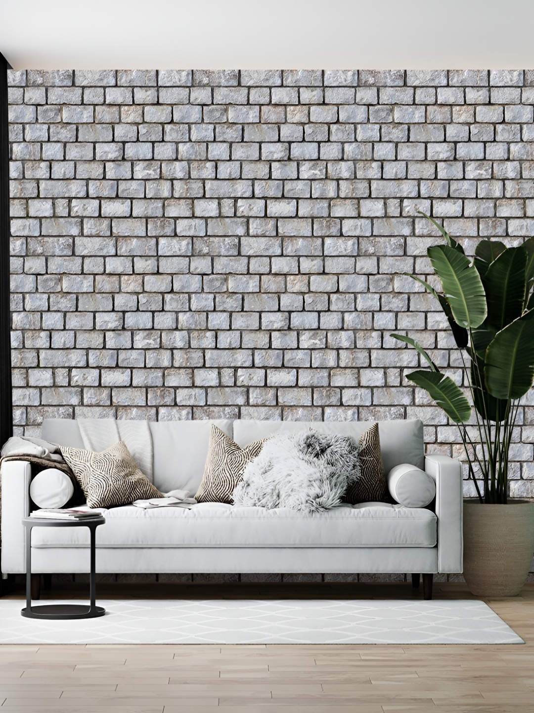 

Wallpics Grey Abstract Printed Self-Adhesive Wall Sticker