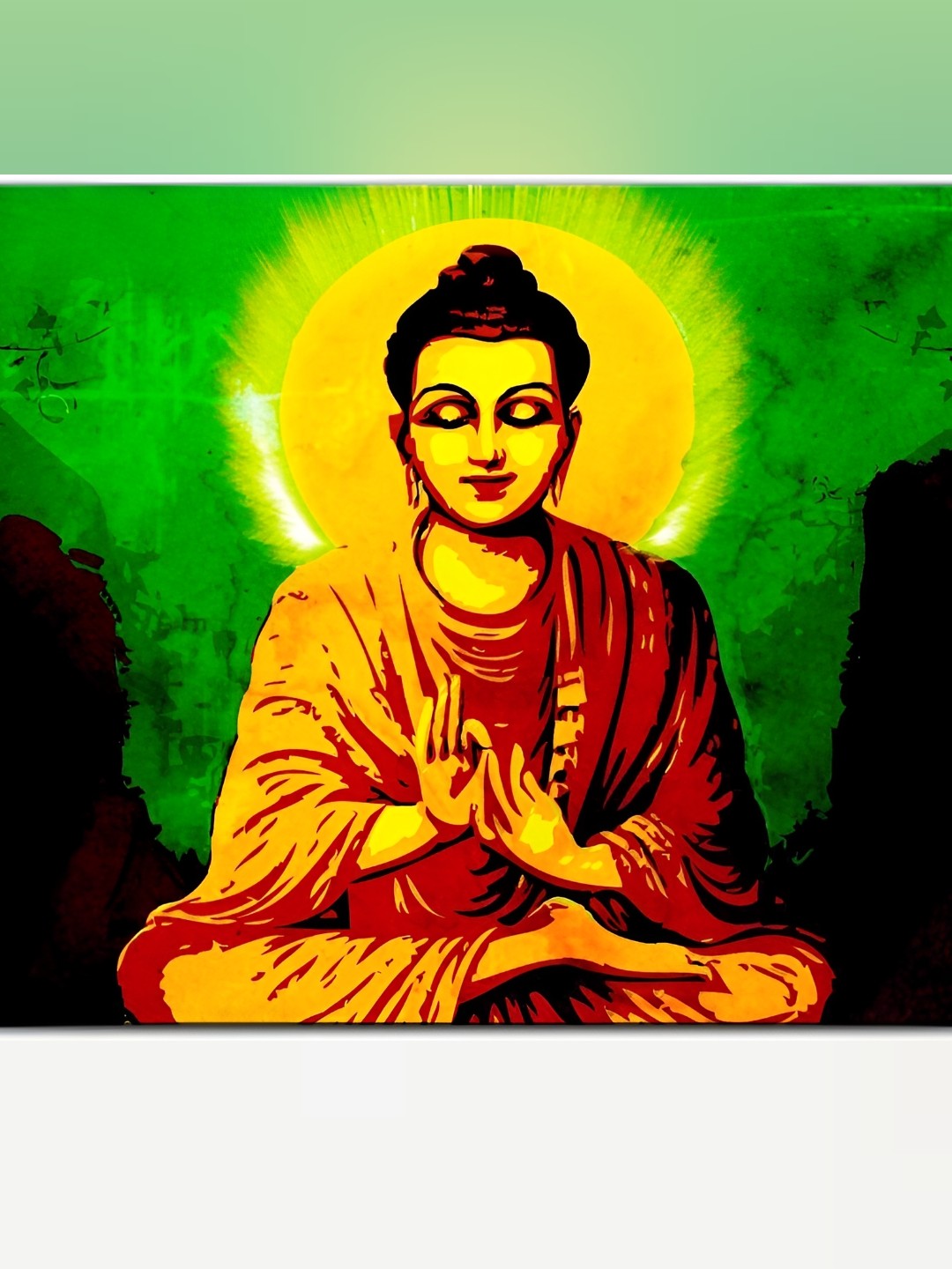 

Wallpics Yellow & Orange Religious Wallpaper