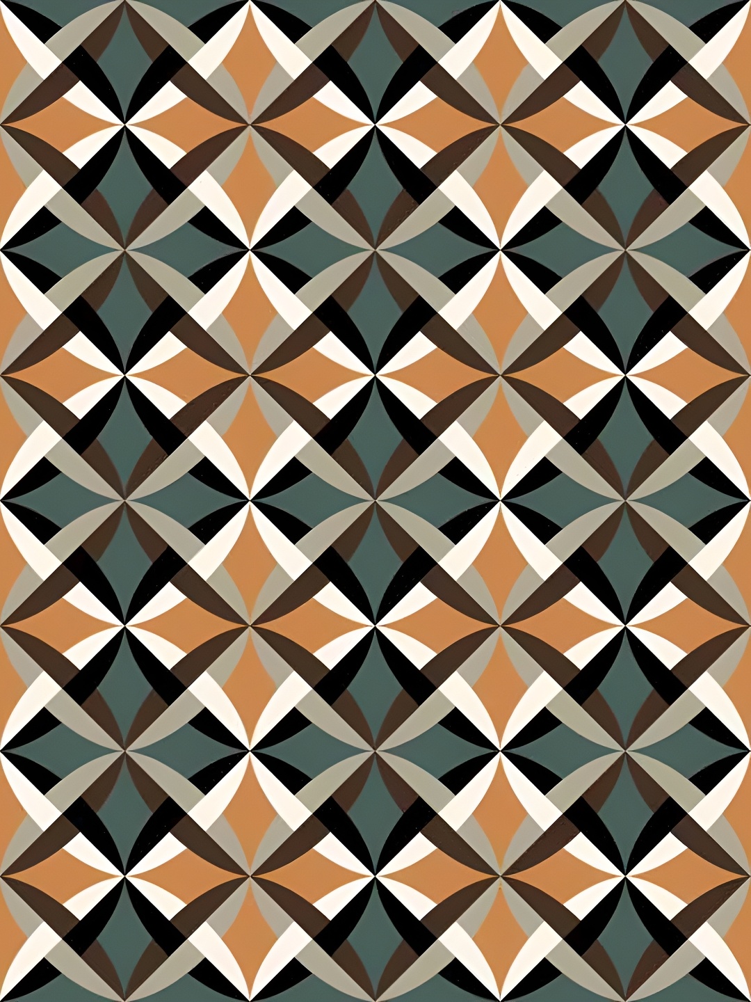 

Wallpics Brown & Green Abstract Printed Wallpaper