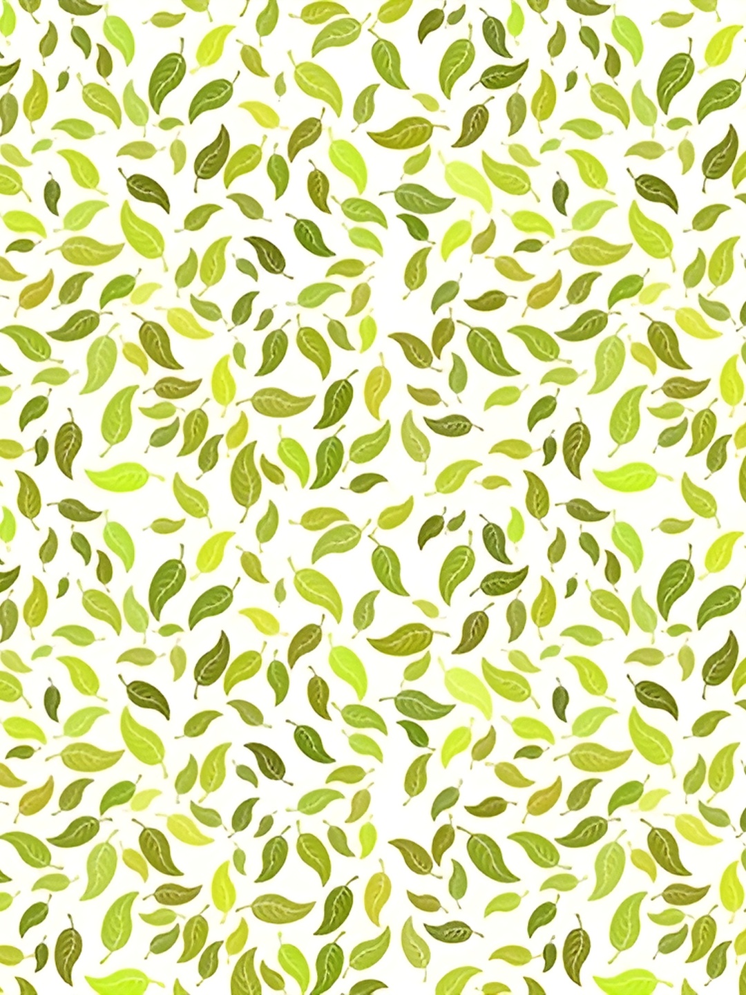 

Wallpics White & Green Printed Wallpaper