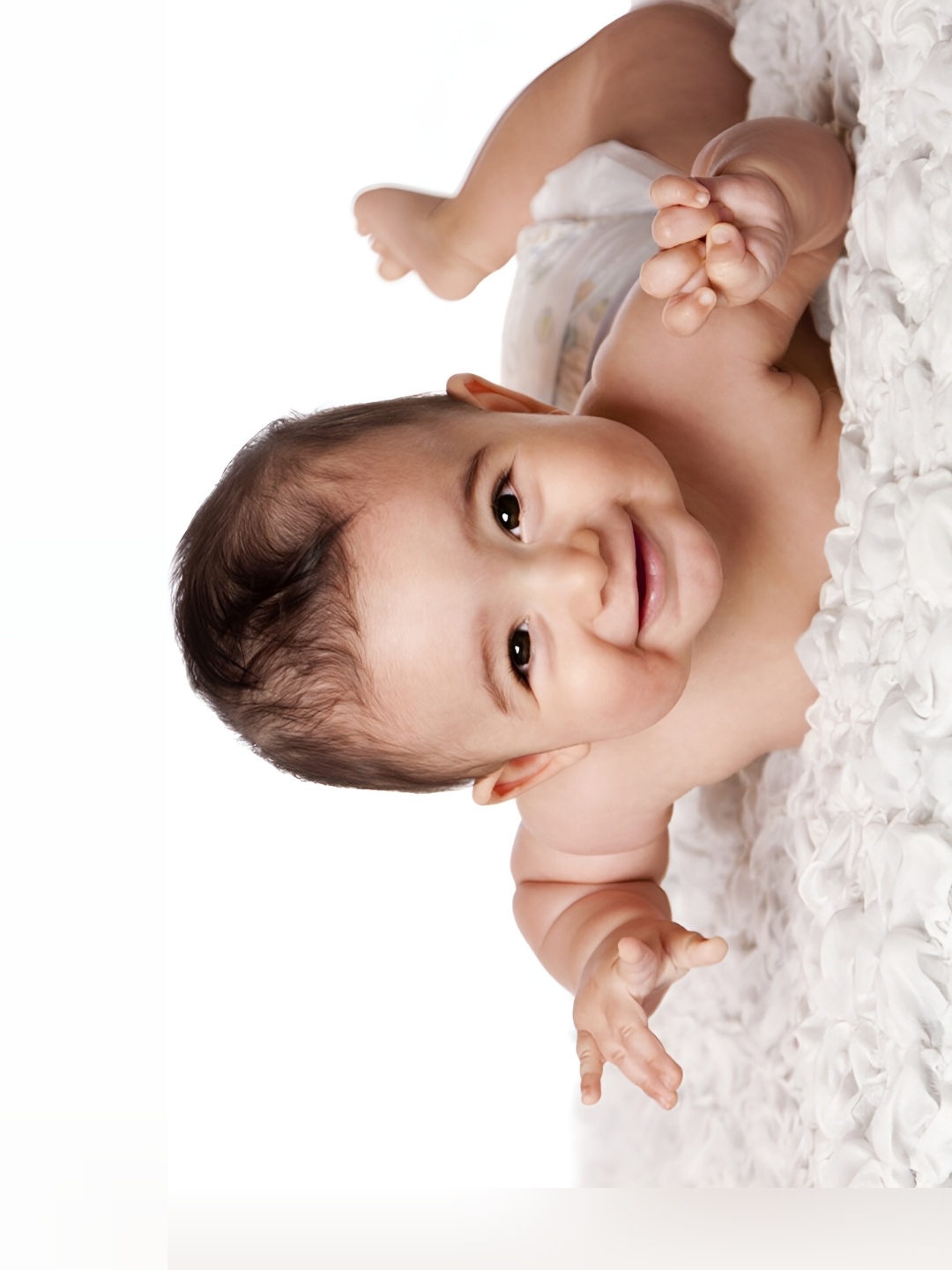 

Wallpics White & Nude Baby Printed Water Proof Wall Sticker