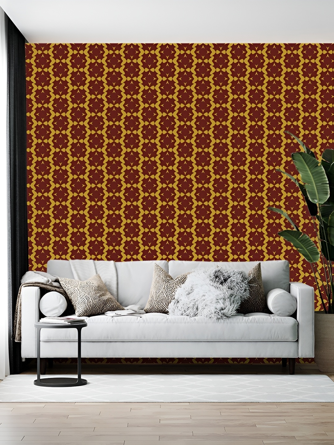 

Wallpics Brown Printed Self-Adhesive Wallpaper