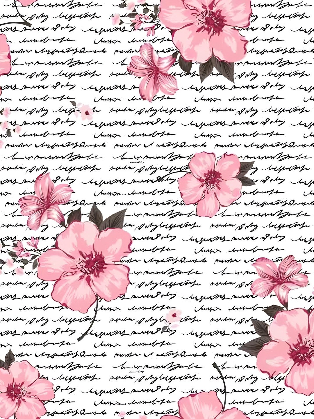 

Wallpics White & Pink Printed Self-Adhesive Wallpaper