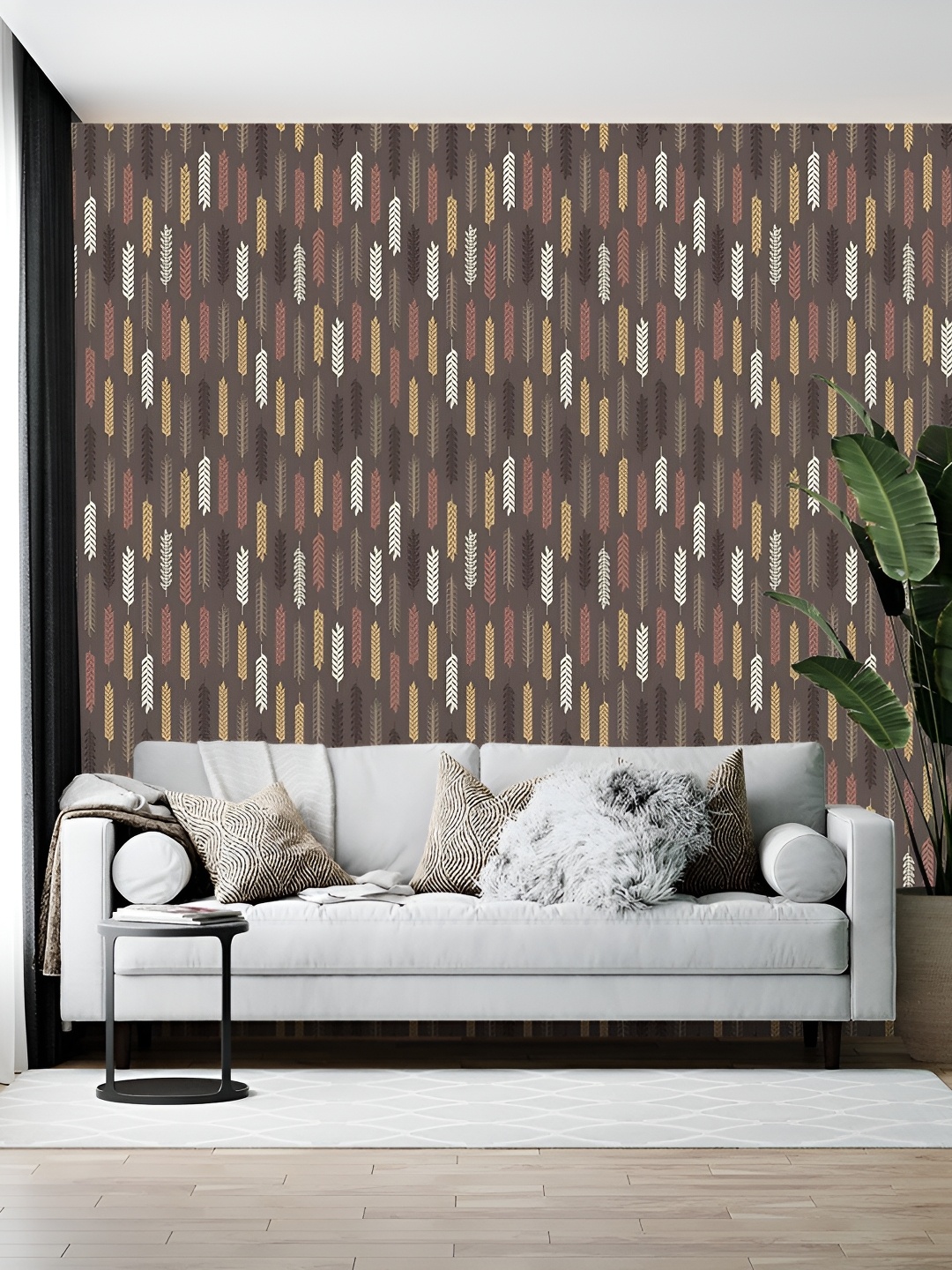 

Wallpics Brown Printed Self-Adhesive Wallpaper