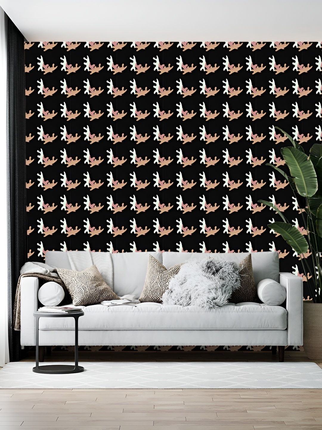 

Wallpics Black & White Printed Self-Adhesive Wallpaper