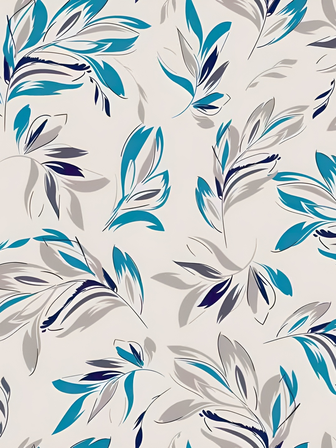 

Wallpics Grey & Blue Abstract Printed Wallpaper