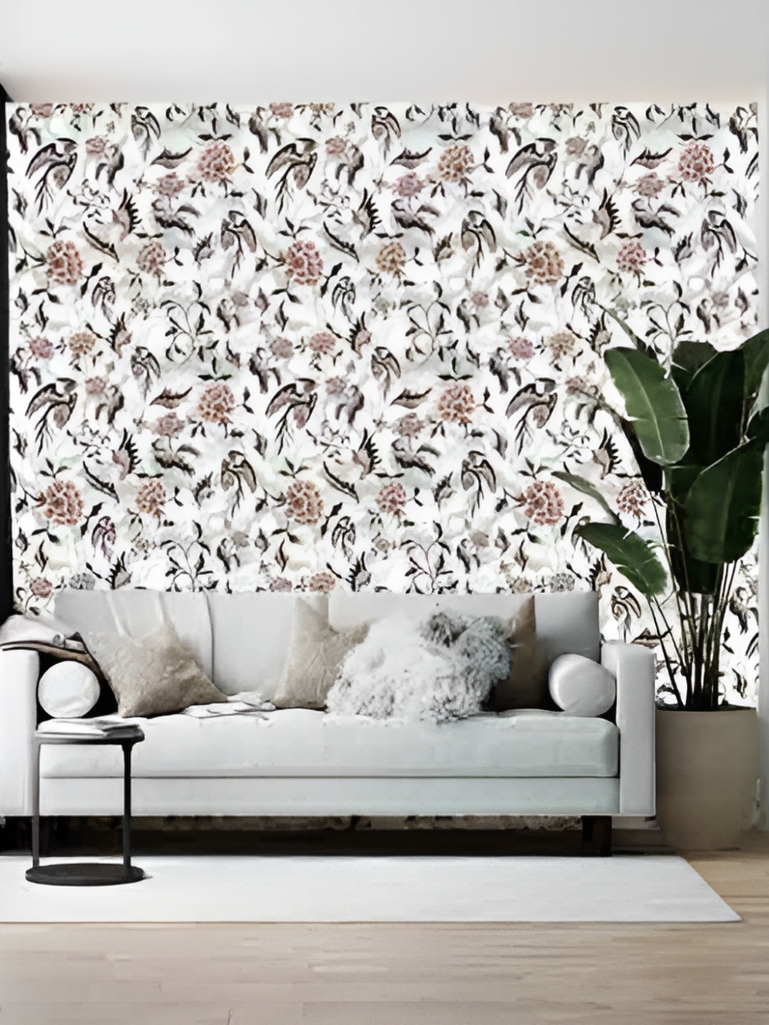 

Wallpics Black & White Printed Self-Adhesive Wallpaper