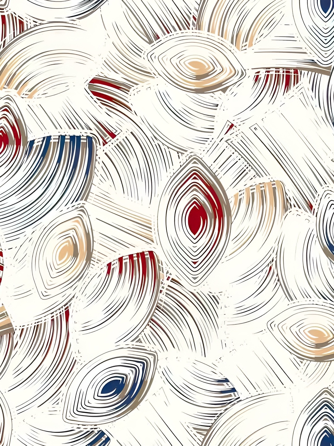 

Wallpics White & Red Printed Self-Adhesive Wall Sticker