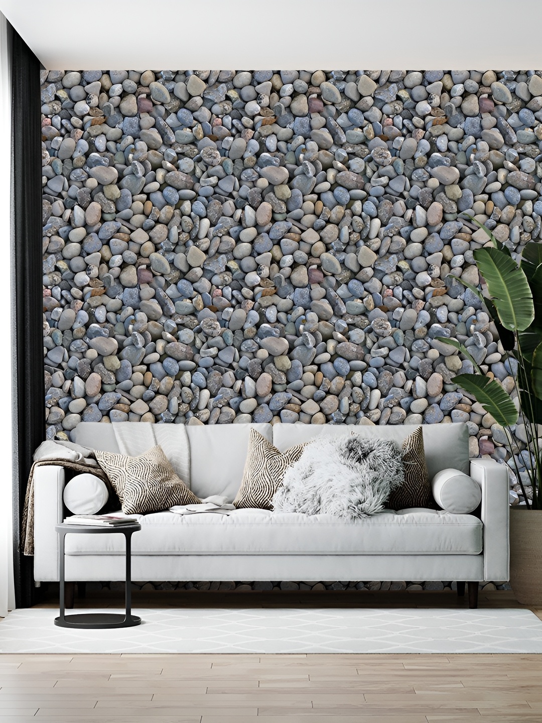 

Wallpics Grey Printed Self-Adhesive Wallpaper