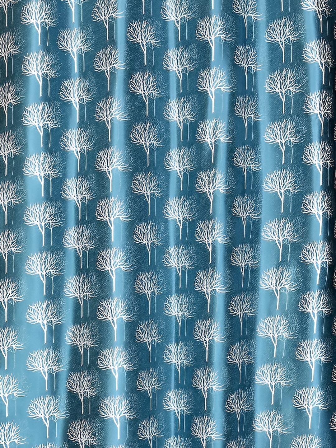 

Galaxy Home Decor Turquoise Blue Floral Room Darkening Long Door Curtain