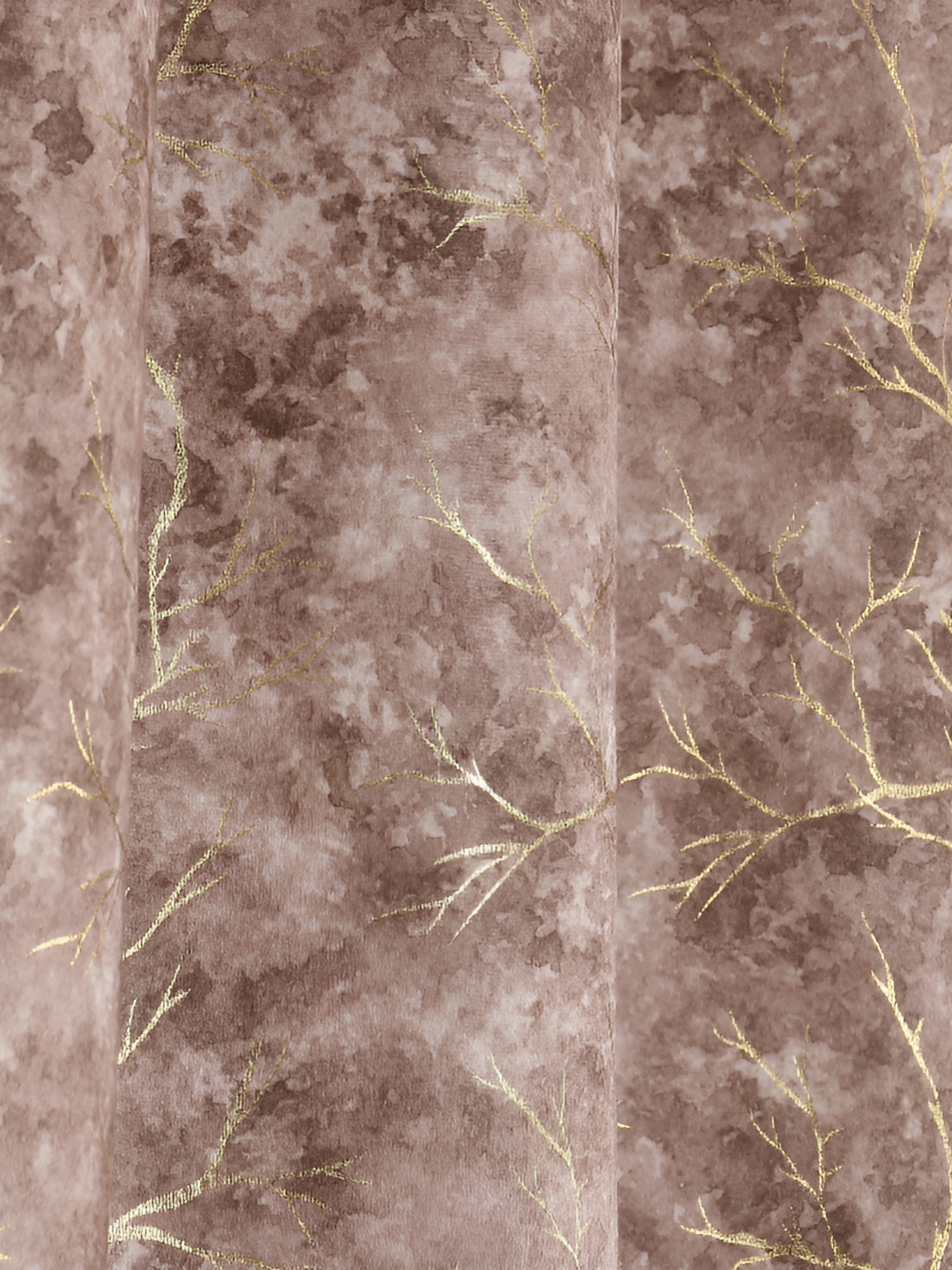 

Galaxy Home Decor Brown 2 Pieces Floral Room Darkening Window Curtain