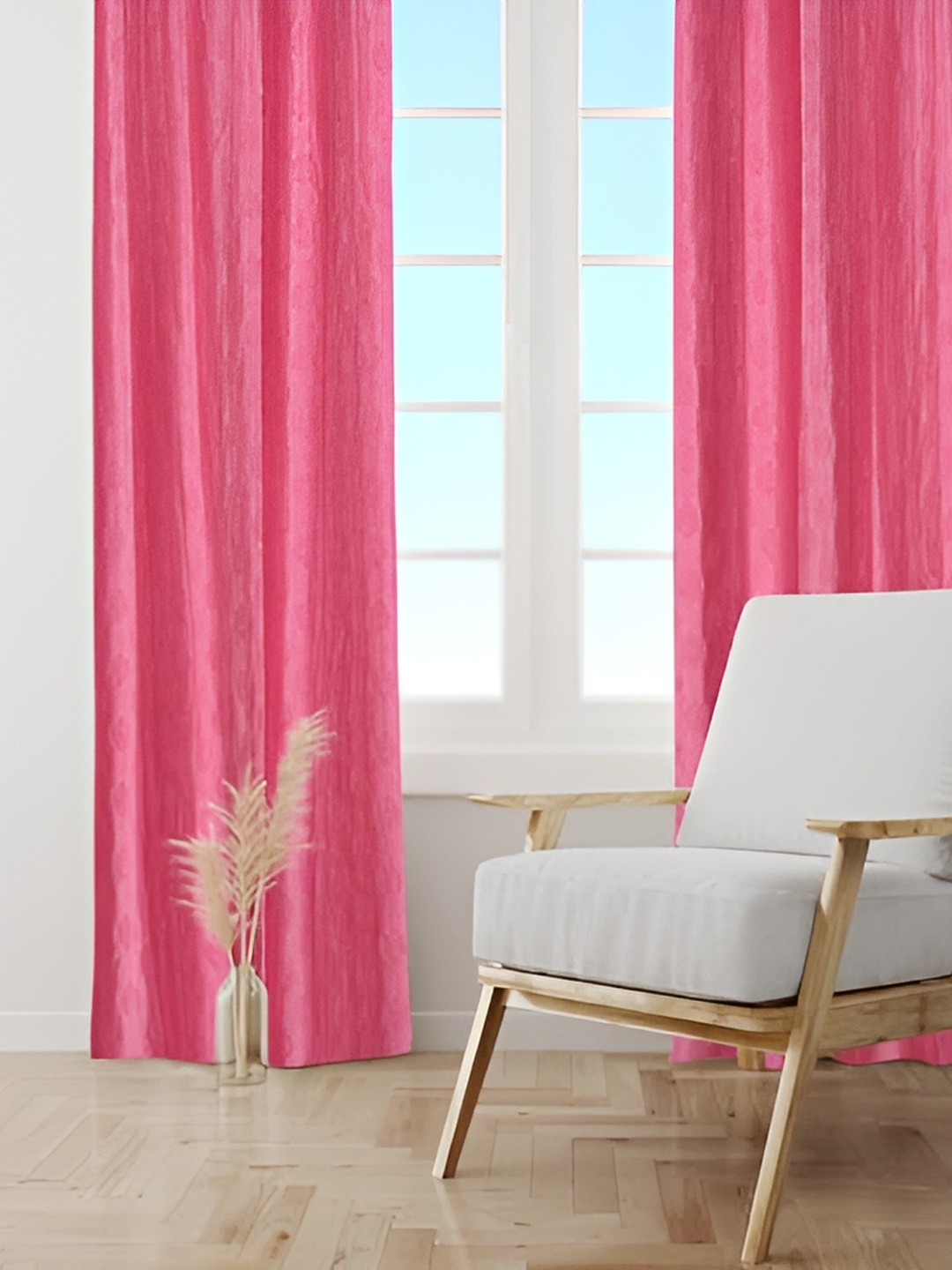 

Galaxy Home Decor Pink Floral Room Darkening Window Curtain
