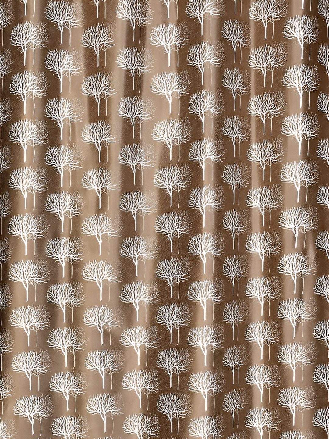 

Galaxy Home Decor Brown Set of 3 Floral Room Darkening Long Door Curtain