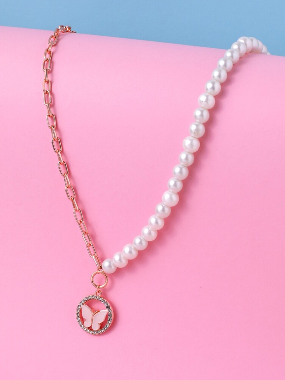 

Cierra Rose Gold-Plated Pearl Beaded Necklace