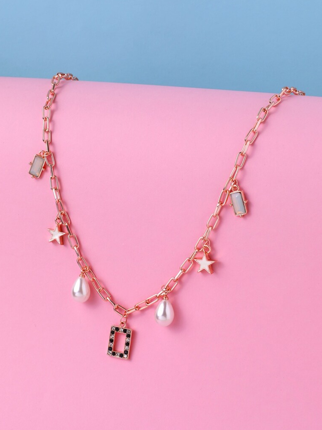 

Cierra Rose Gold-Plated Pearl Necklace