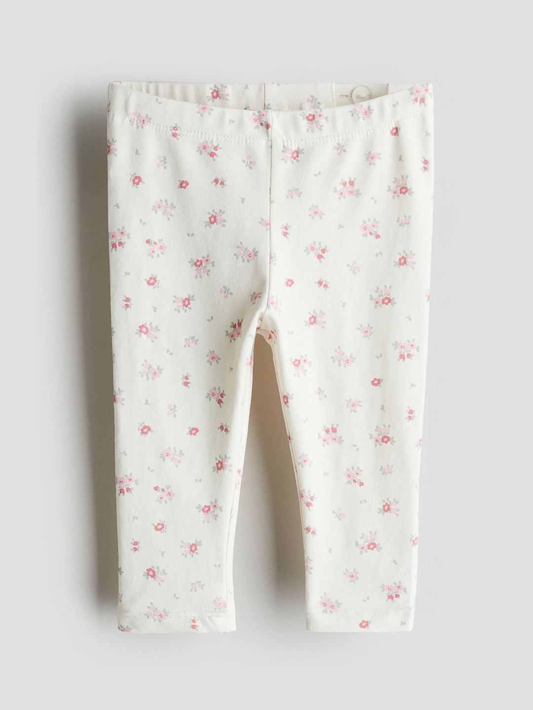 

H&M Girls Cotton Leggings, White