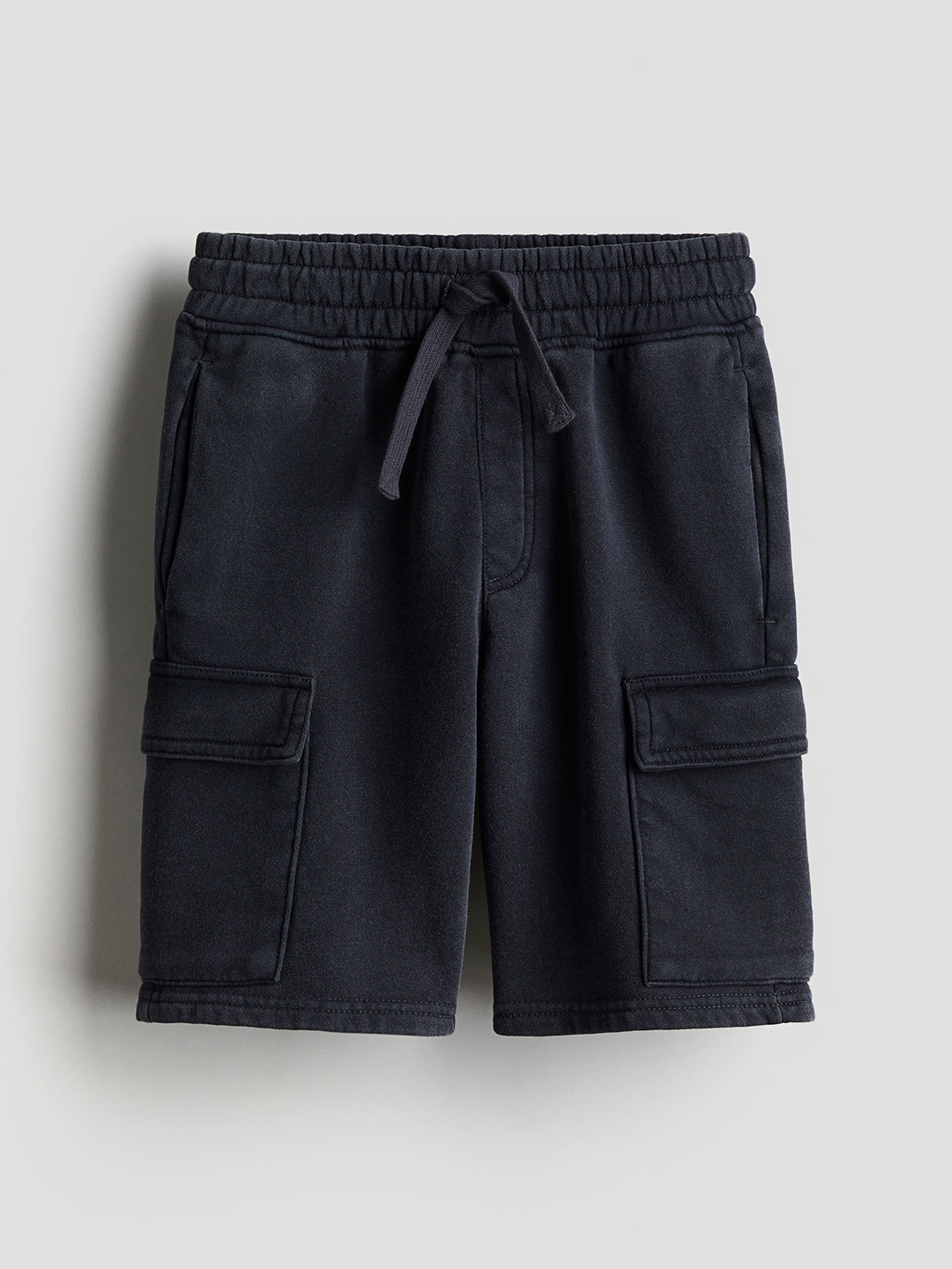 

H&M Boys Washed-Look Cargo Sweatshorts, Grey