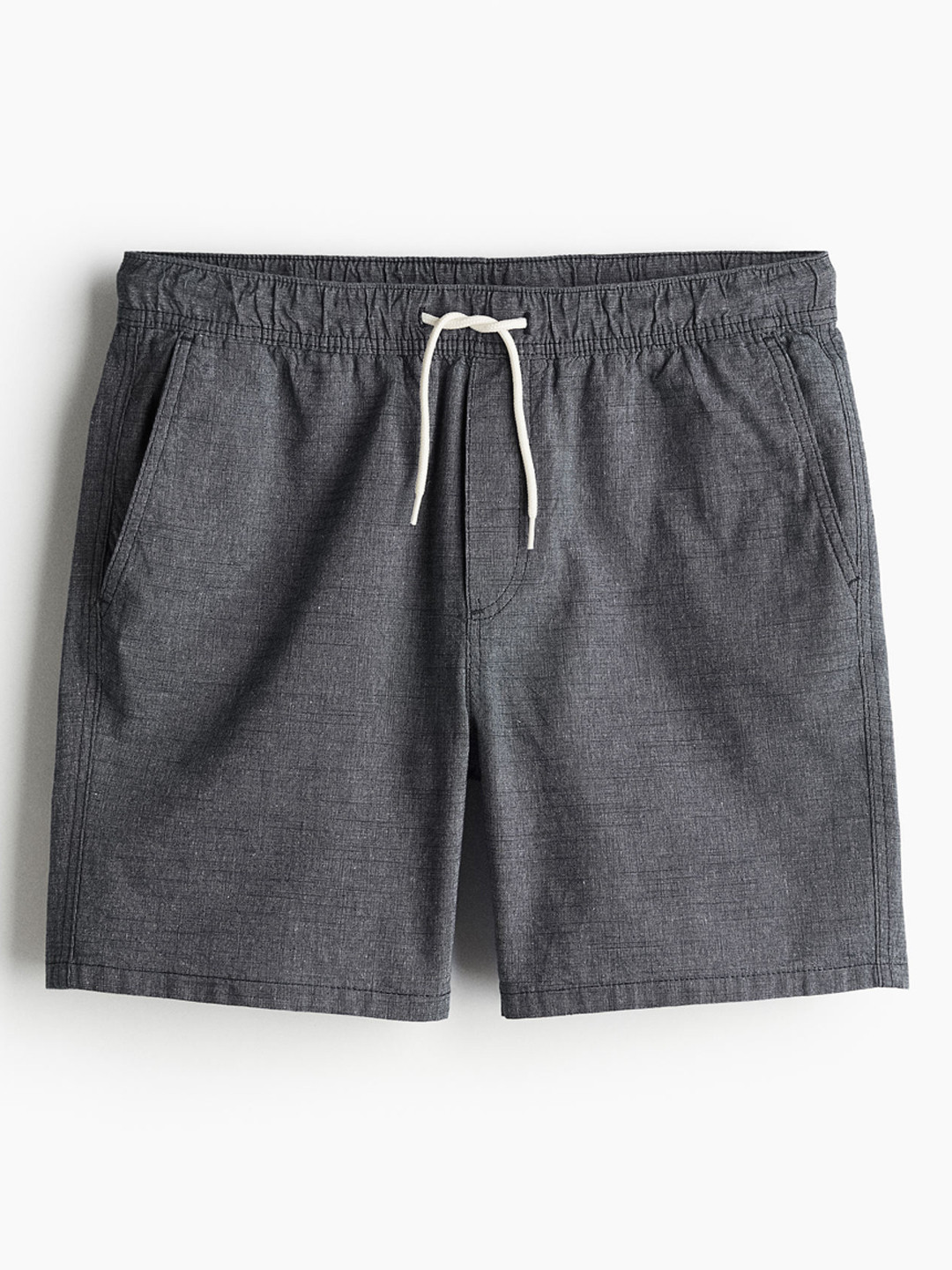 

H&M Men Regular Fit Cotton Shorts, Blue