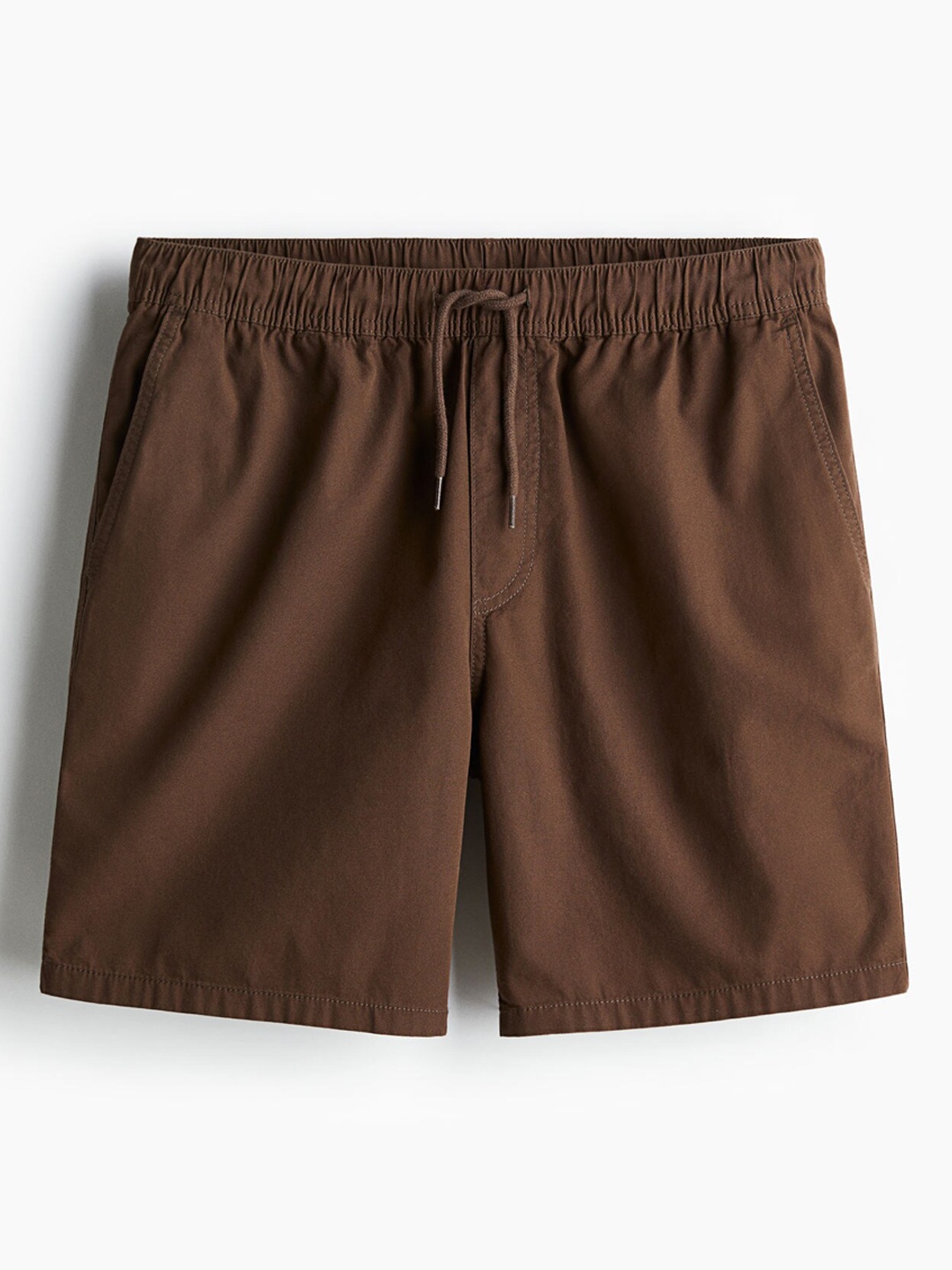 

H&M Men Regular Fit Cotton Shorts, Brown