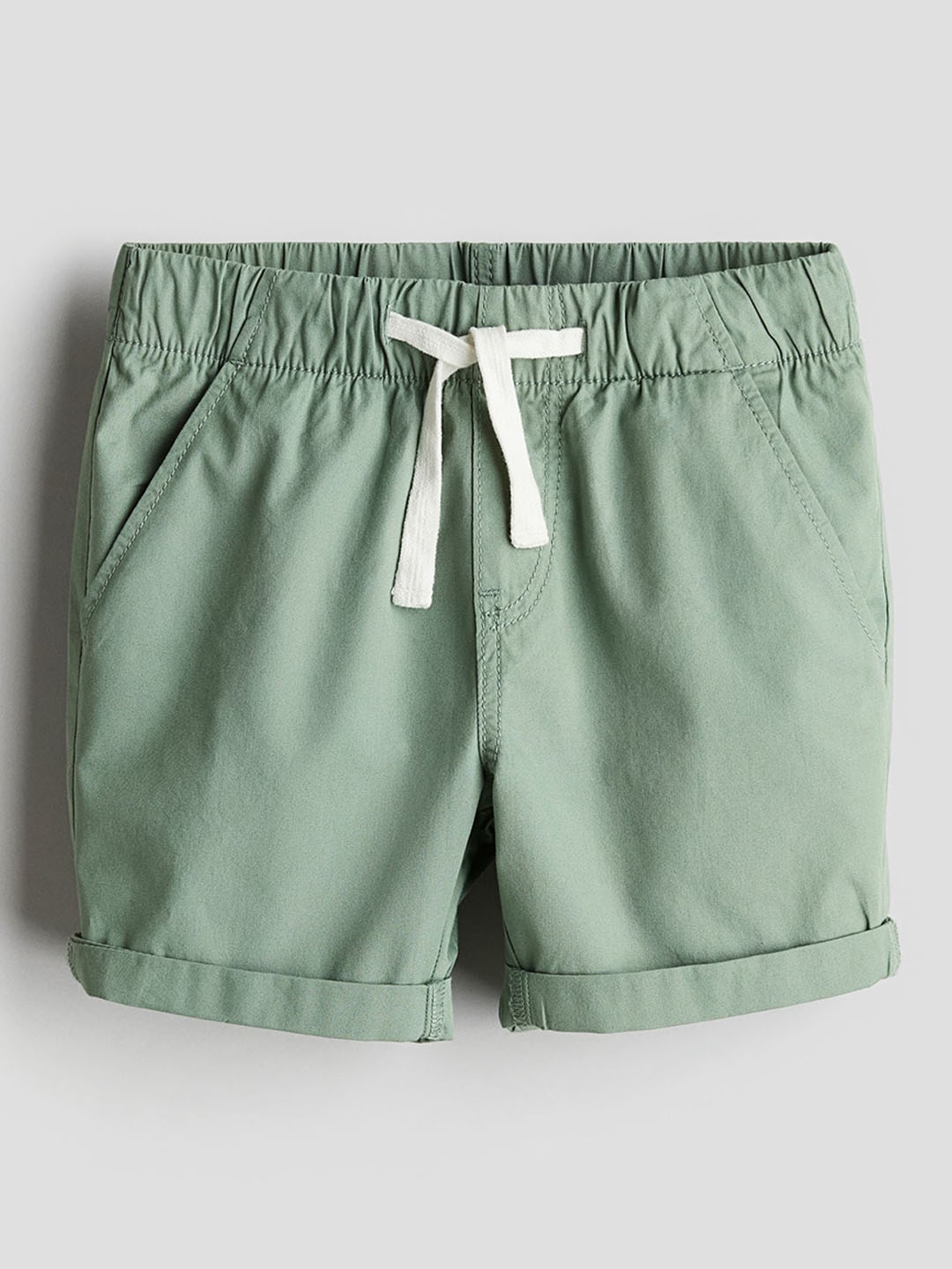 

H&M Boys Cotton Shorts, Green