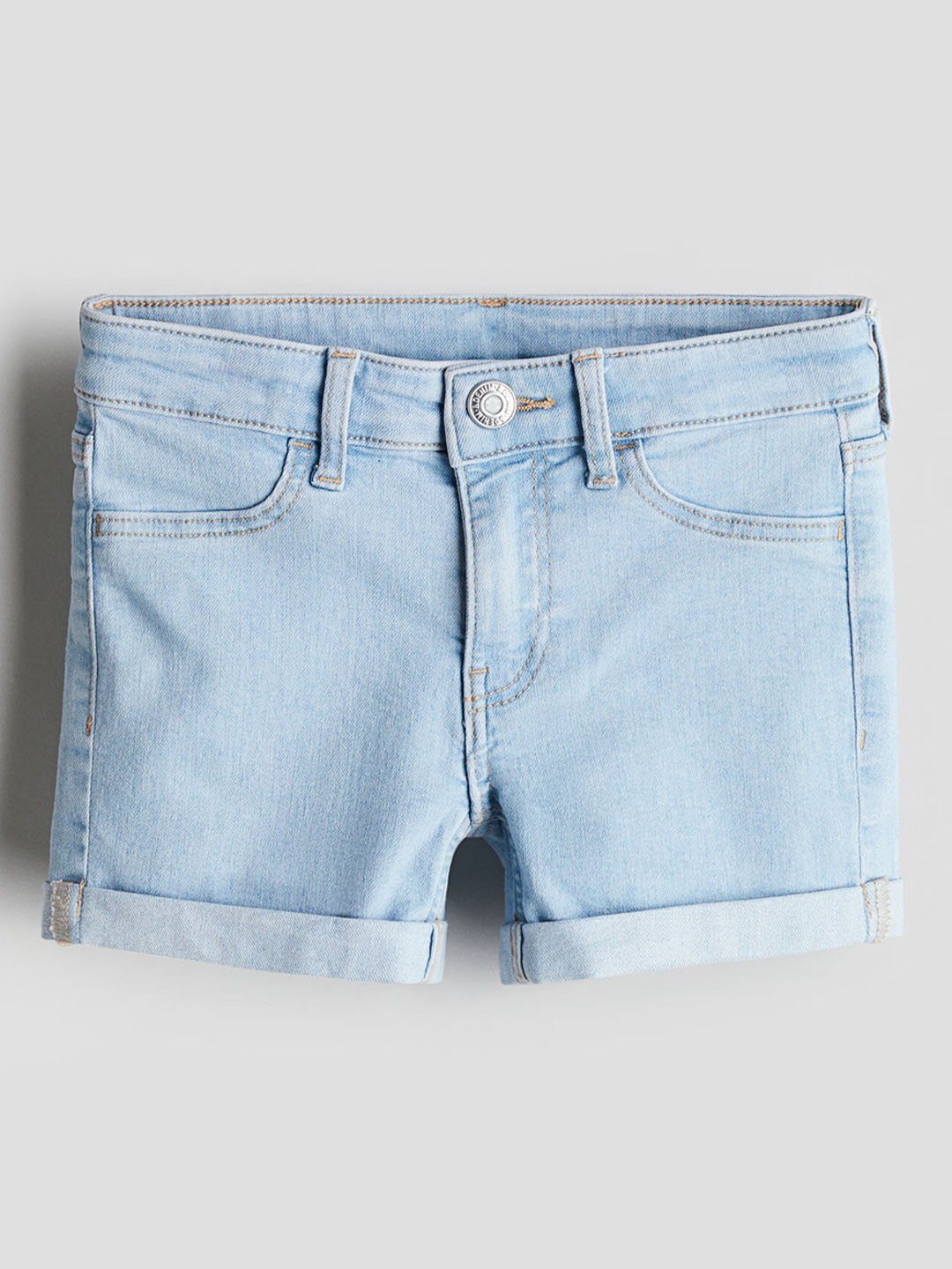

H&M Girls Superstretch Denim Shorts, Blue