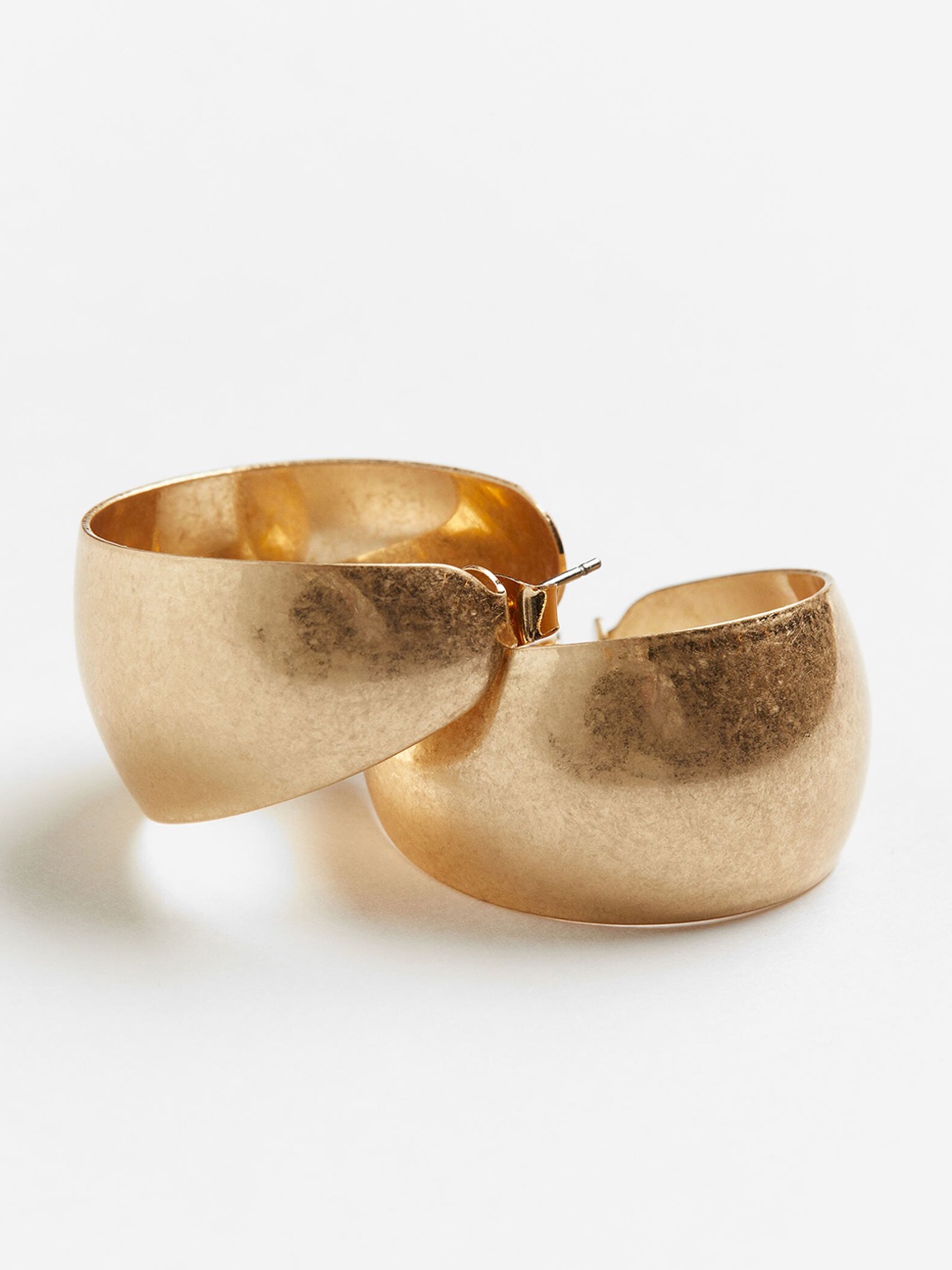 

H&M Wide Hoop Earrings, Gold