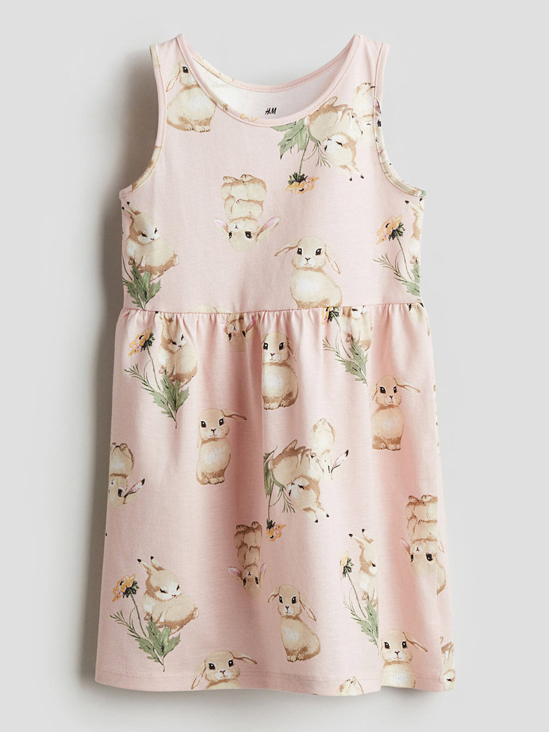 

H&M Girls Patterned Cotton Dress, Pink