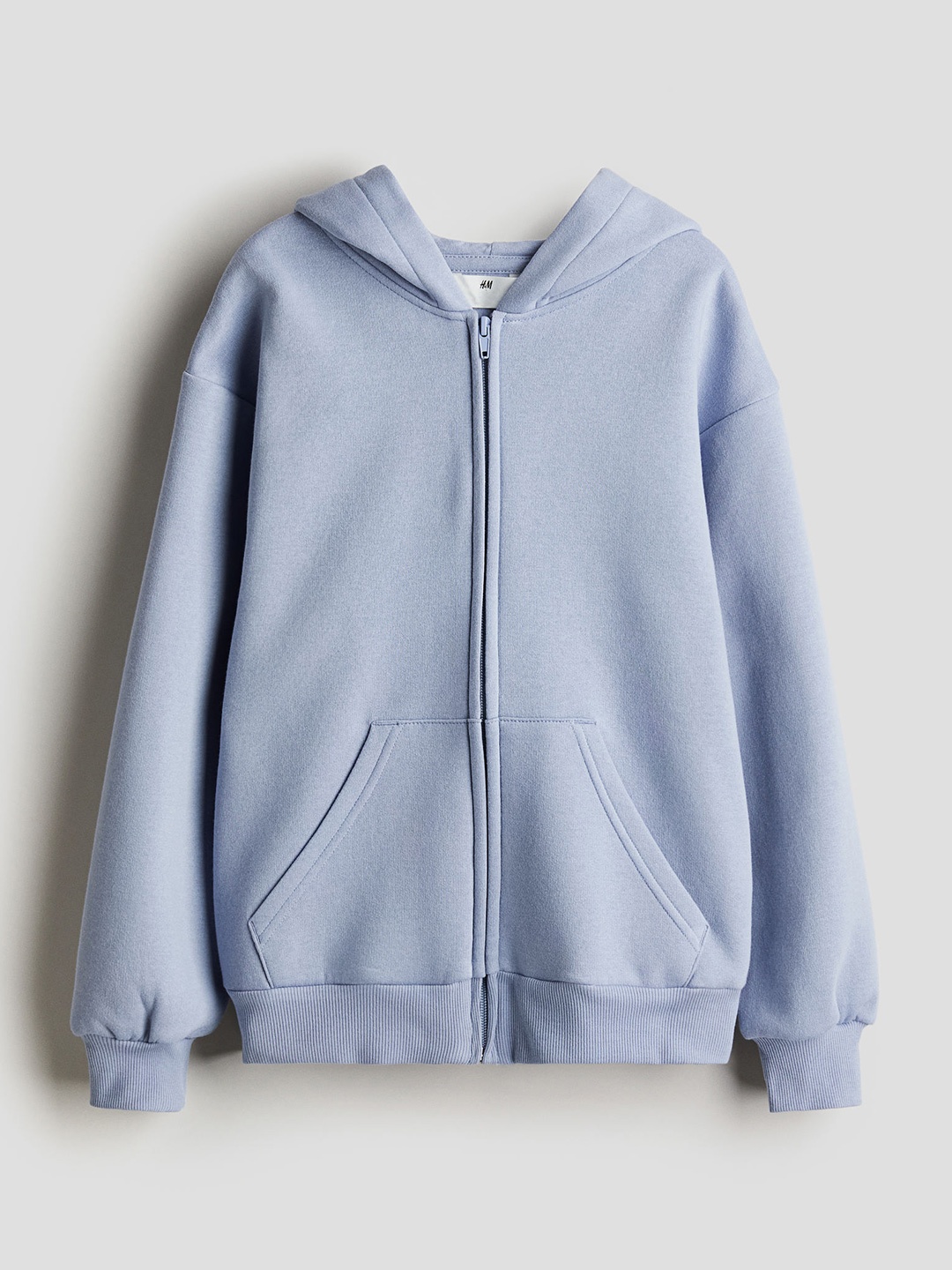 

H&M Girls Oversized Zip-Through Hoodie, Blue