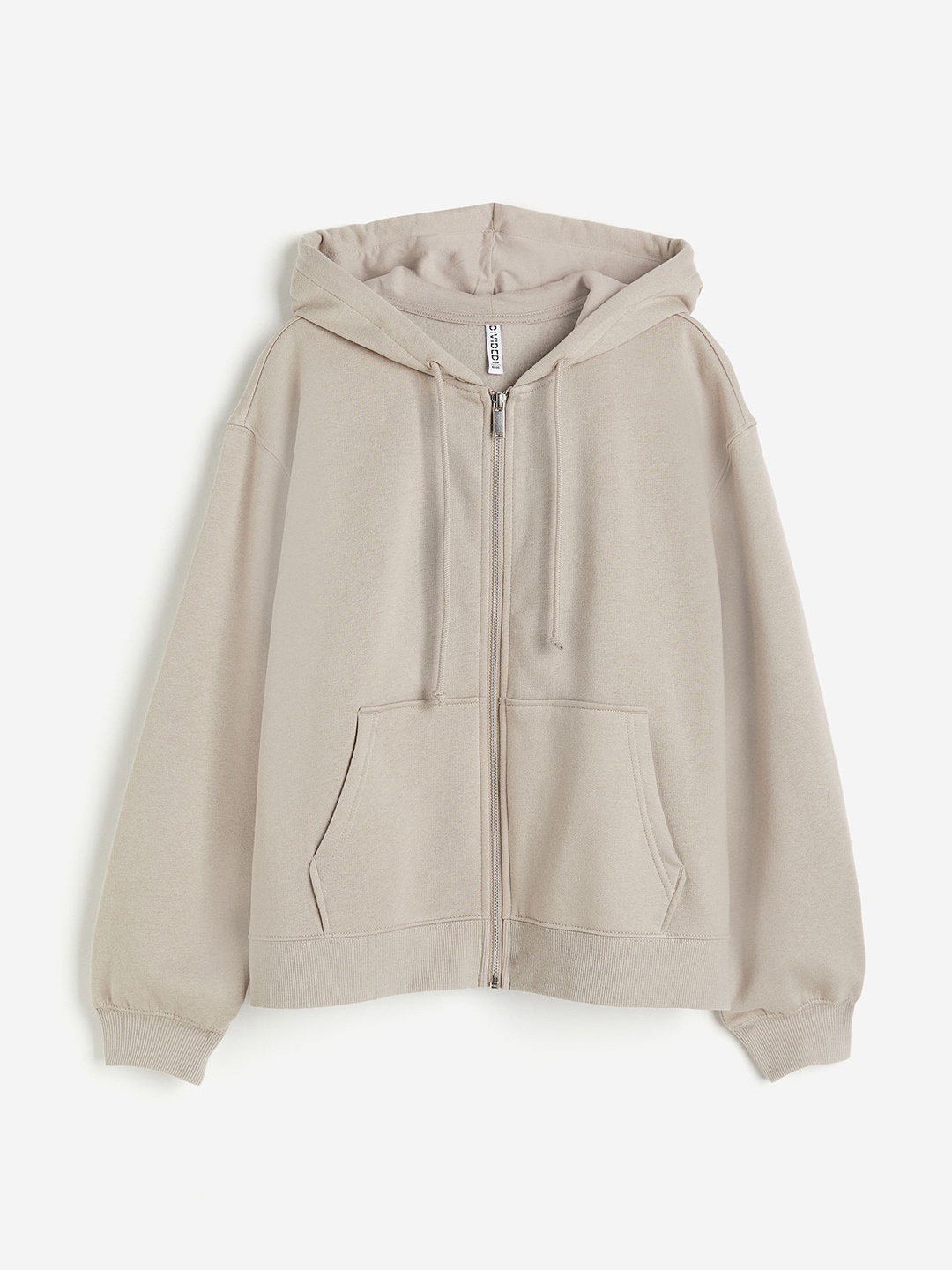 

H&M Women Zip-Through Hoodie, Beige