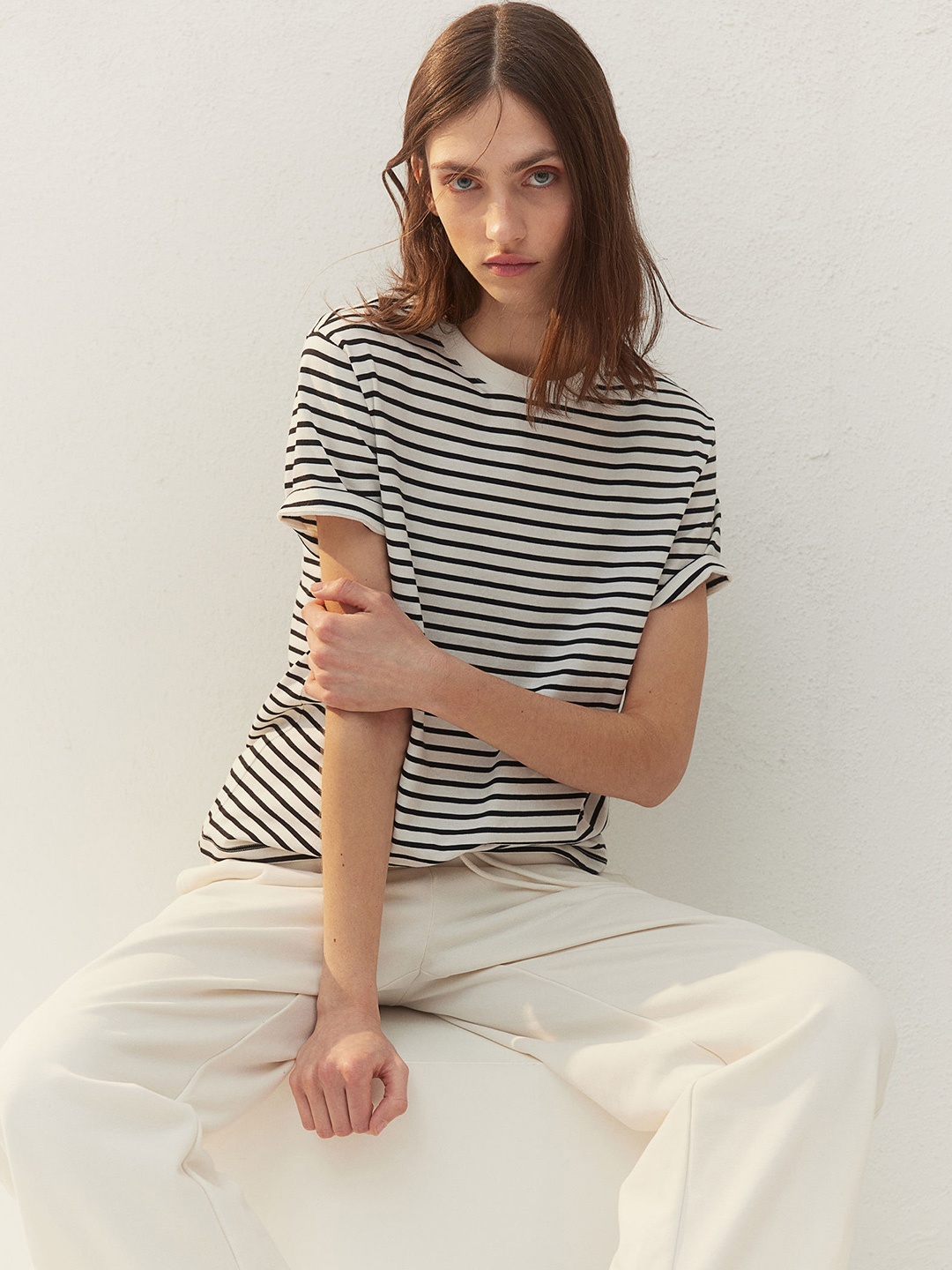 

H&M Cotton T-shirt, White
