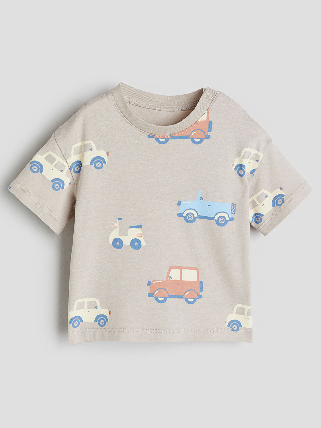 

H&M Boys Cotton Jersey T-shirt, Beige
