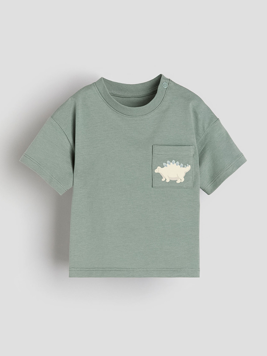 

H&M Boys Cotton Jersey T-shirt, Green